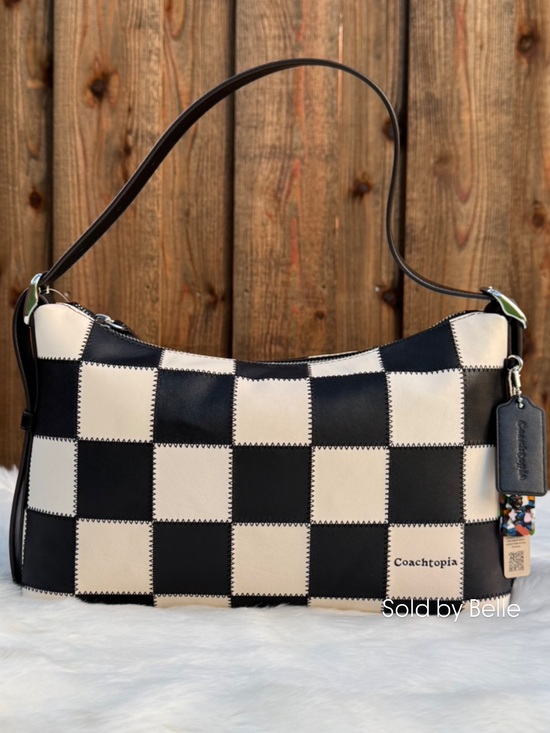 Coach Handbags - NWT Coachtopia Alter Ego Checkerboard Slouchy Shoulder Bag
